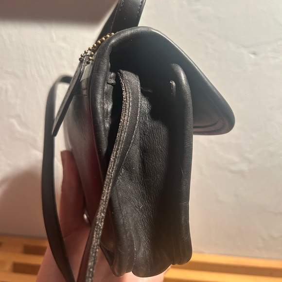 Vintage Coach Black Geometric Clutch Style #9044 Crossbody/Mini Bag - Picture 14 of 16